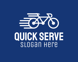 Simple Fast Bicycle Bike logo design