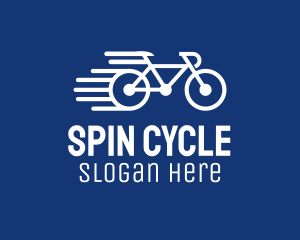 Simple Fast Bicycle Bike logo design