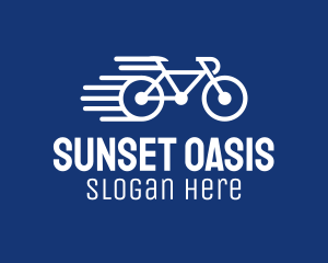 Simple Fast Bicycle Bike logo design