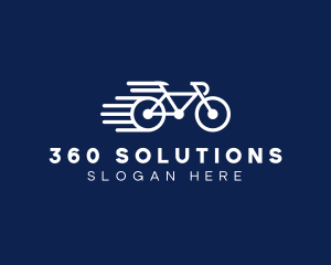 Simple Fast Bicycle Bike logo design