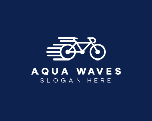 Simple Fast Bicycle Bike logo design