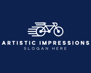 Simple Fast Bicycle Bike logo design