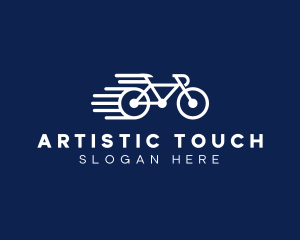 Simple Fast Bicycle Bike logo design