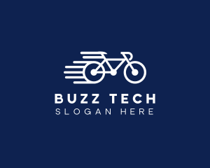 Simple Fast Bicycle Bike logo design