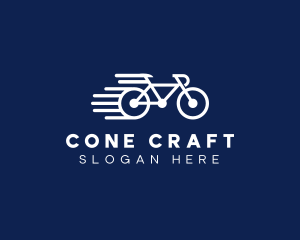 Simple Fast Bicycle Bike logo design