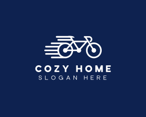 Simple Fast Bicycle Bike logo design