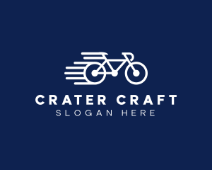 Simple Fast Bicycle Bike logo design