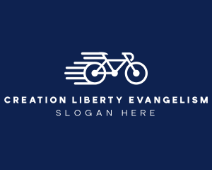 Simple Fast Bicycle Bike logo design