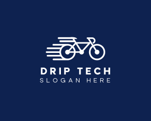 Simple Fast Bicycle Bike logo design