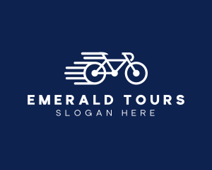 Simple Fast Bicycle Bike logo design