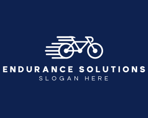 Simple Fast Bicycle Bike logo design