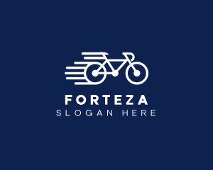 Simple Fast Bicycle Bike logo design