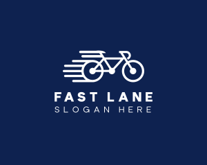 Simple Fast Bicycle Bike logo design