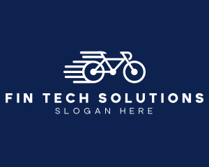 Simple Fast Bicycle Bike logo design