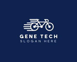 Simple Fast Bicycle Bike logo design