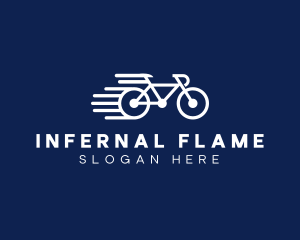 Simple Fast Bicycle Bike logo design