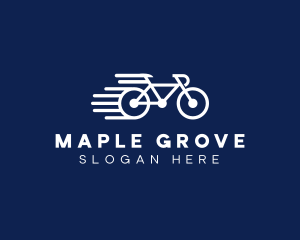 Simple Fast Bicycle Bike logo design