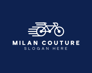 Simple Fast Bicycle Bike logo design