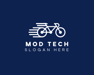 Simple Fast Bicycle Bike logo design