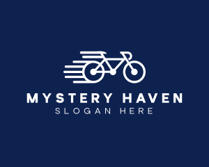 Simple Fast Bicycle Bike logo design