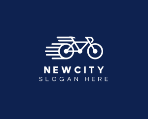 Simple Fast Bicycle Bike logo design