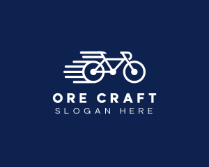 Simple Fast Bicycle Bike logo design