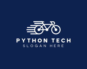 Simple Fast Bicycle Bike logo design