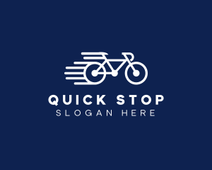 Simple Fast Bicycle Bike logo design