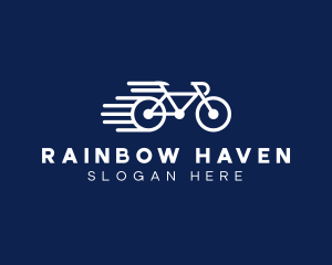 Simple Fast Bicycle Bike logo design