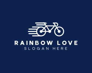 Simple Fast Bicycle Bike logo design