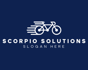 Simple Fast Bicycle Bike logo design