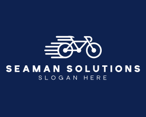 Simple Fast Bicycle Bike logo design