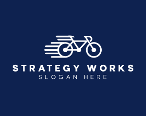 Simple Fast Bicycle Bike logo design