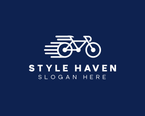 Simple Fast Bicycle Bike logo design