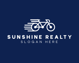 Simple Fast Bicycle Bike logo design