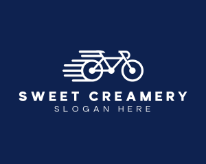 Simple Fast Bicycle Bike logo design