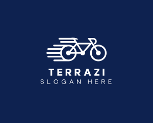 Simple Fast Bicycle Bike logo design