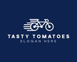 Simple Fast Bicycle Bike logo design