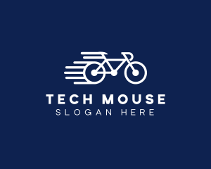 Simple Fast Bicycle Bike logo design