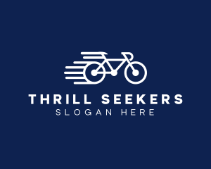 Simple Fast Bicycle Bike logo design