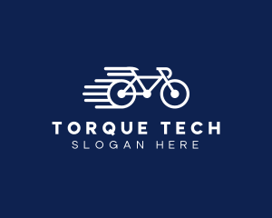 Simple Fast Bicycle Bike logo design