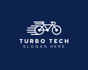 Simple Fast Bicycle Bike logo design