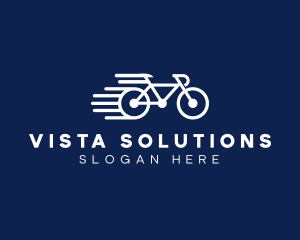 Simple Fast Bicycle Bike logo design