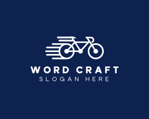 Simple Fast Bicycle Bike logo design