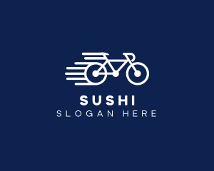 Simple Fast Bicycle Bike logo design