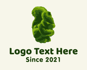 Plaza - Squirrel Topiary Plant logo design
