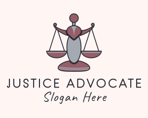Prosecutor - Prosecutor Justice Scale logo design