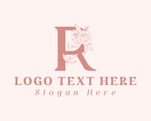 Etsy - Flower Letter R logo design
