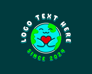 Planet Earth Love logo design