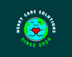 Planet Earth Love logo design